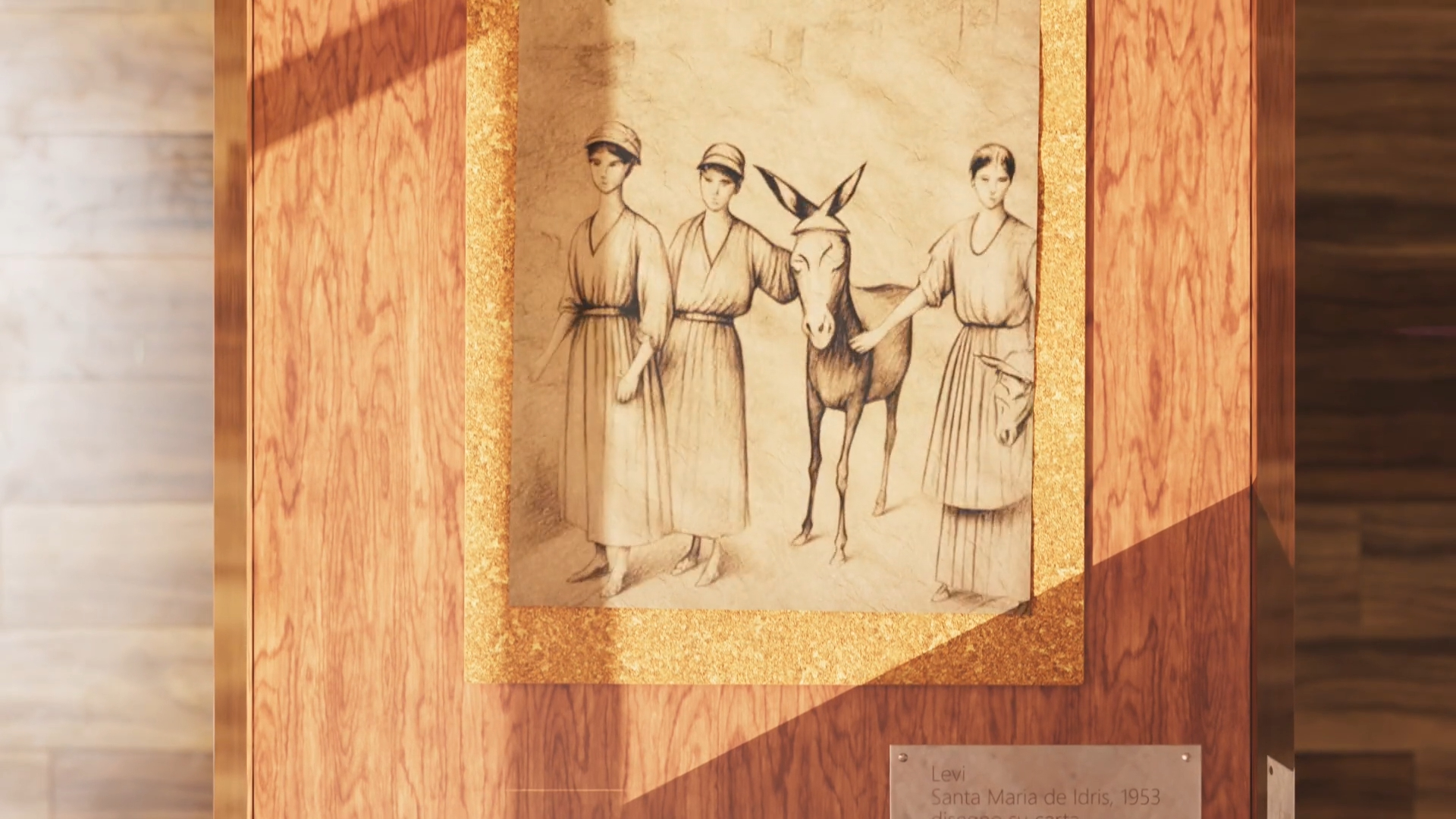 Carlo Levi painting presented inside the immersive museum experience in Matera