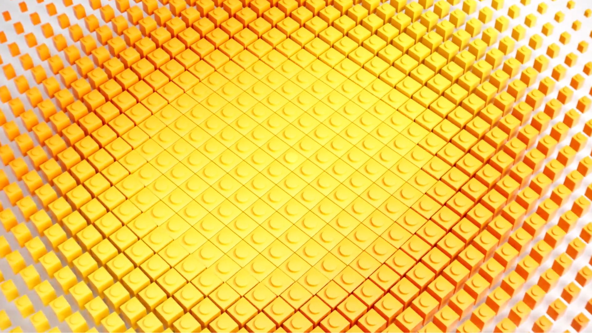 Yellow bricks assembling into the opening animated scene for Iren